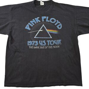 Alstyle Pink Floyd Shirt Mens XL Black 1973 US Tour Graphic Dark Side‎ Tee